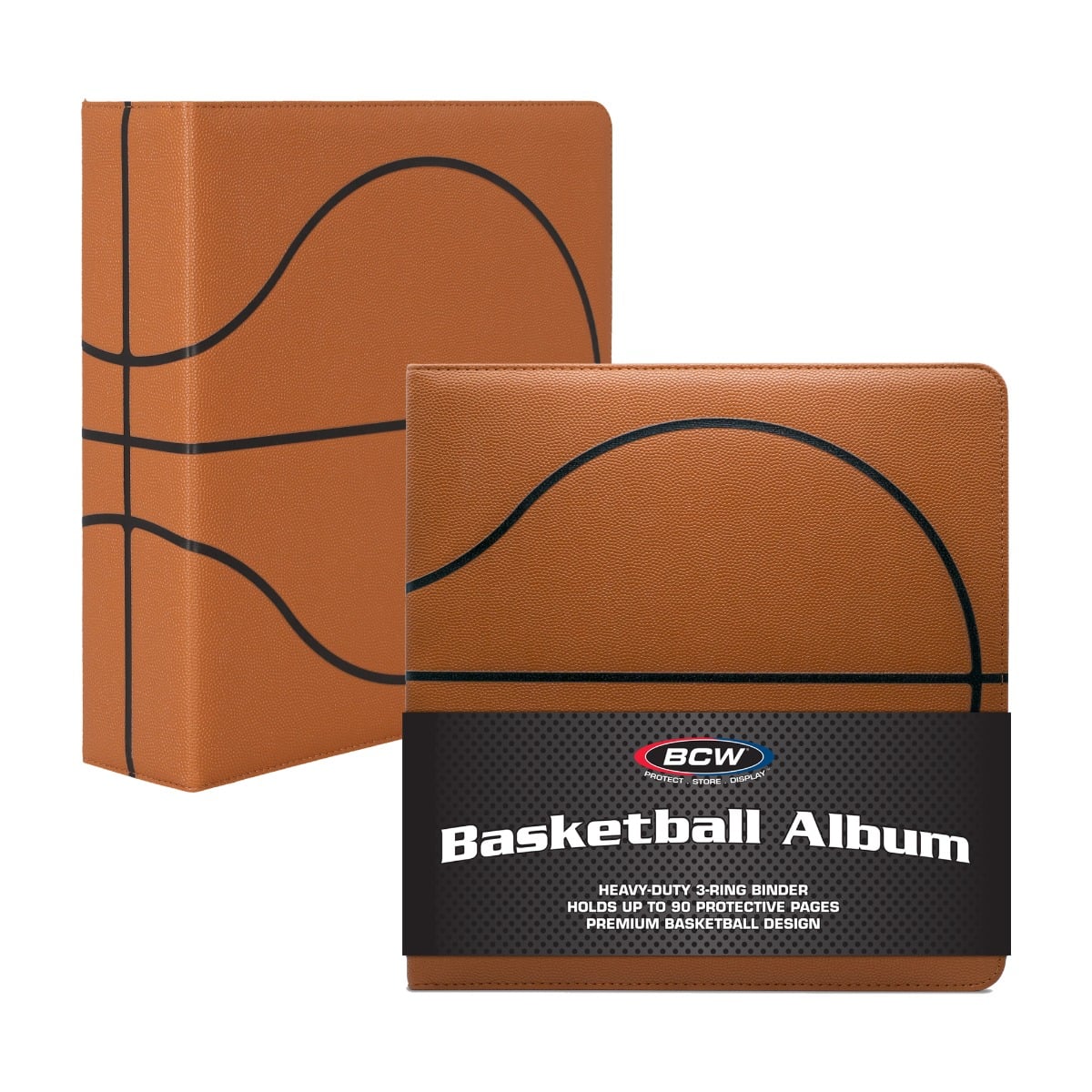 3 in. Album-Basketball Collectors-Premium Brown