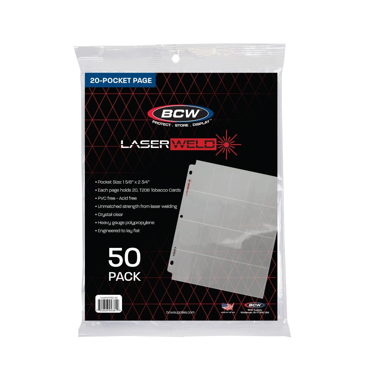LaserWeld 20-Pocket Tobacco Page (50 CT. Pack)