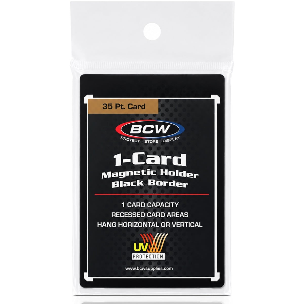 Magnetic Card Holder - 35 PT. Black Border