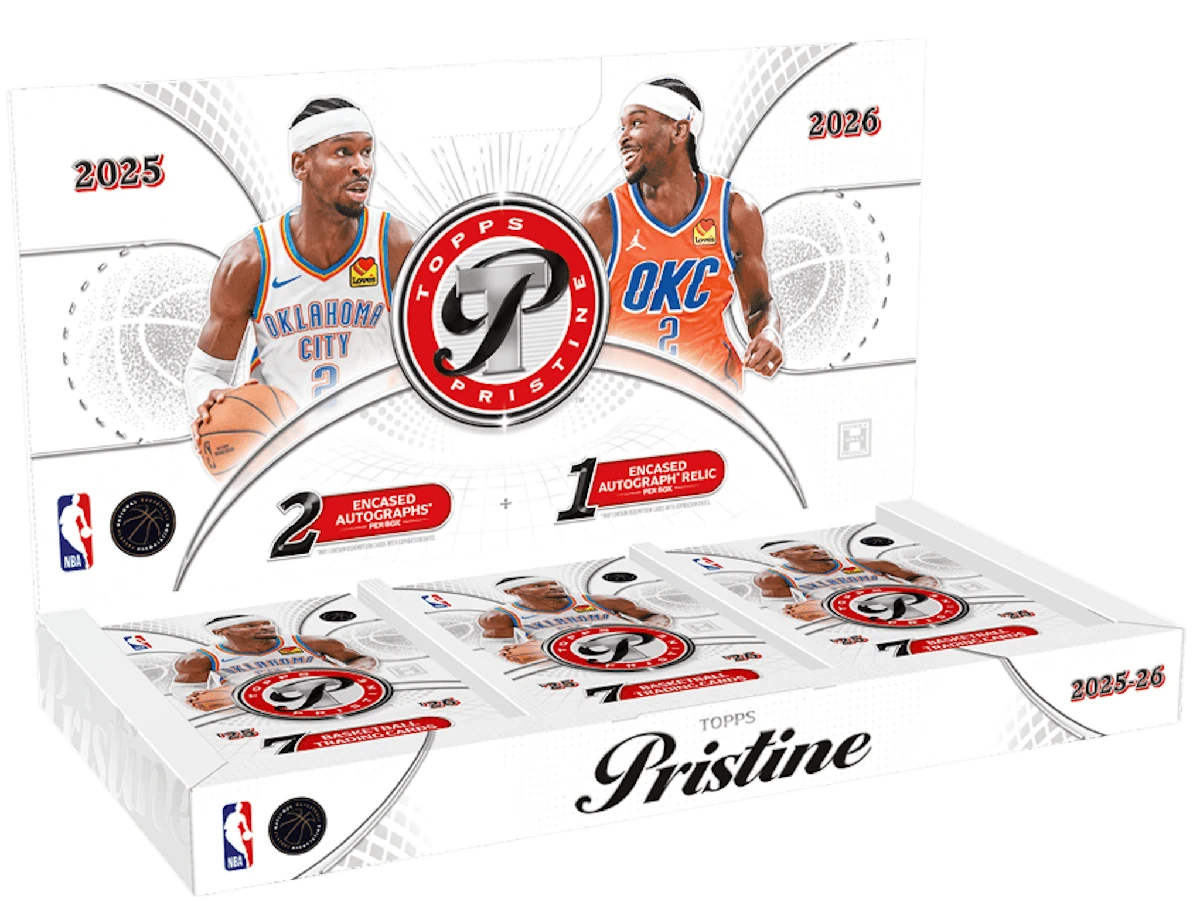 Official 2025–26 Topps Pristine Basketball Hobby box from the Topps preorder.