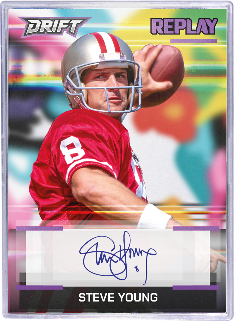 Pulse Drift Football Steve Young Replay autograph manufacturer preview