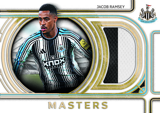 Jacob Ramsey Masters design preview from Futera Platinum Newcastle United 2026/27.