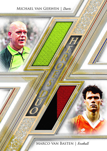Futera Heroes Duo preview pairing Michael van Gerwen and Marco van Basten.