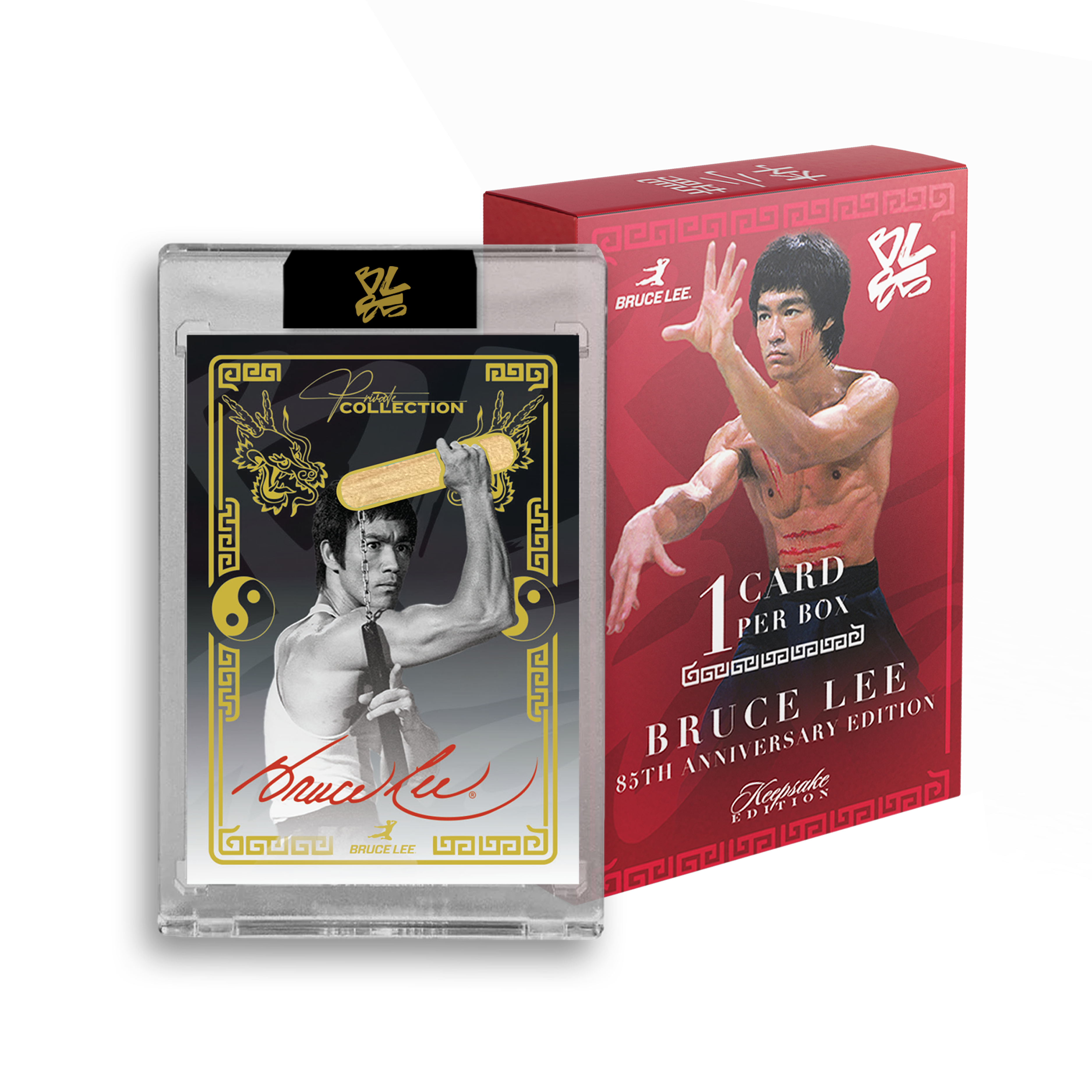 Bruce Lee Private Collection Nunchucks Edition box and card