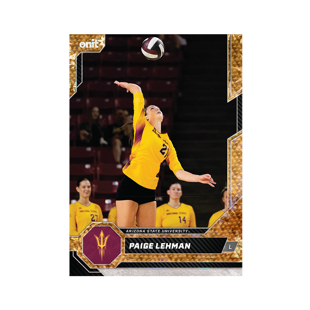 Arizona State University Volleyball 2026 Team Trading Cards official card-design preview