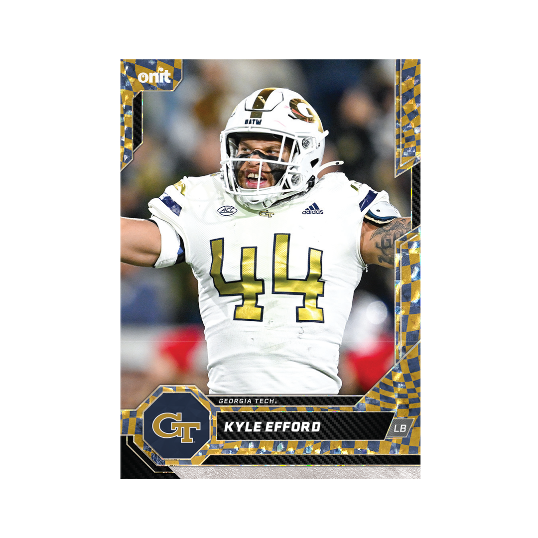 Georgia Tech Football 2026 Team Trading Cards official card-design preview