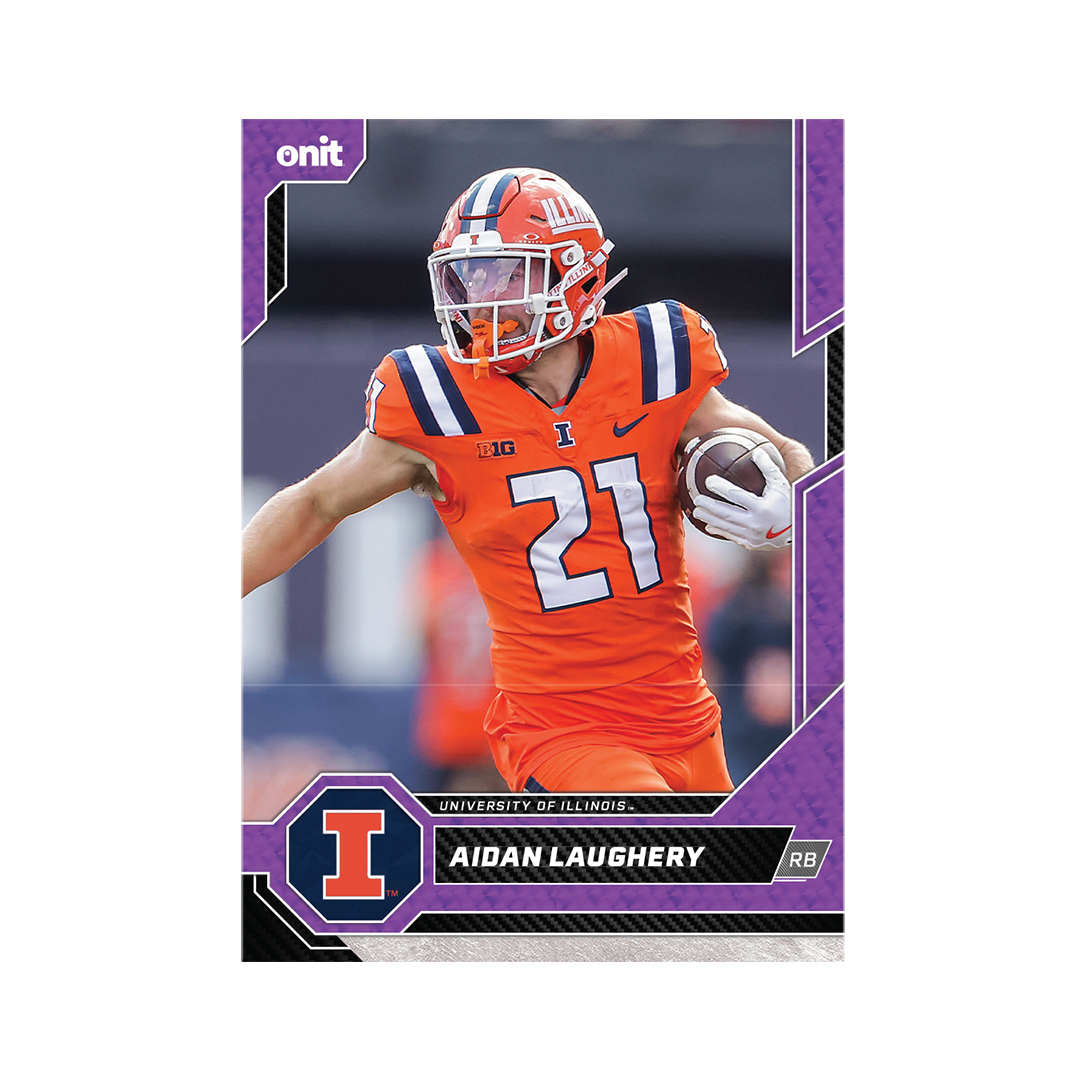 University of Illinois Football 2026 Team Trading Cards official card-design preview