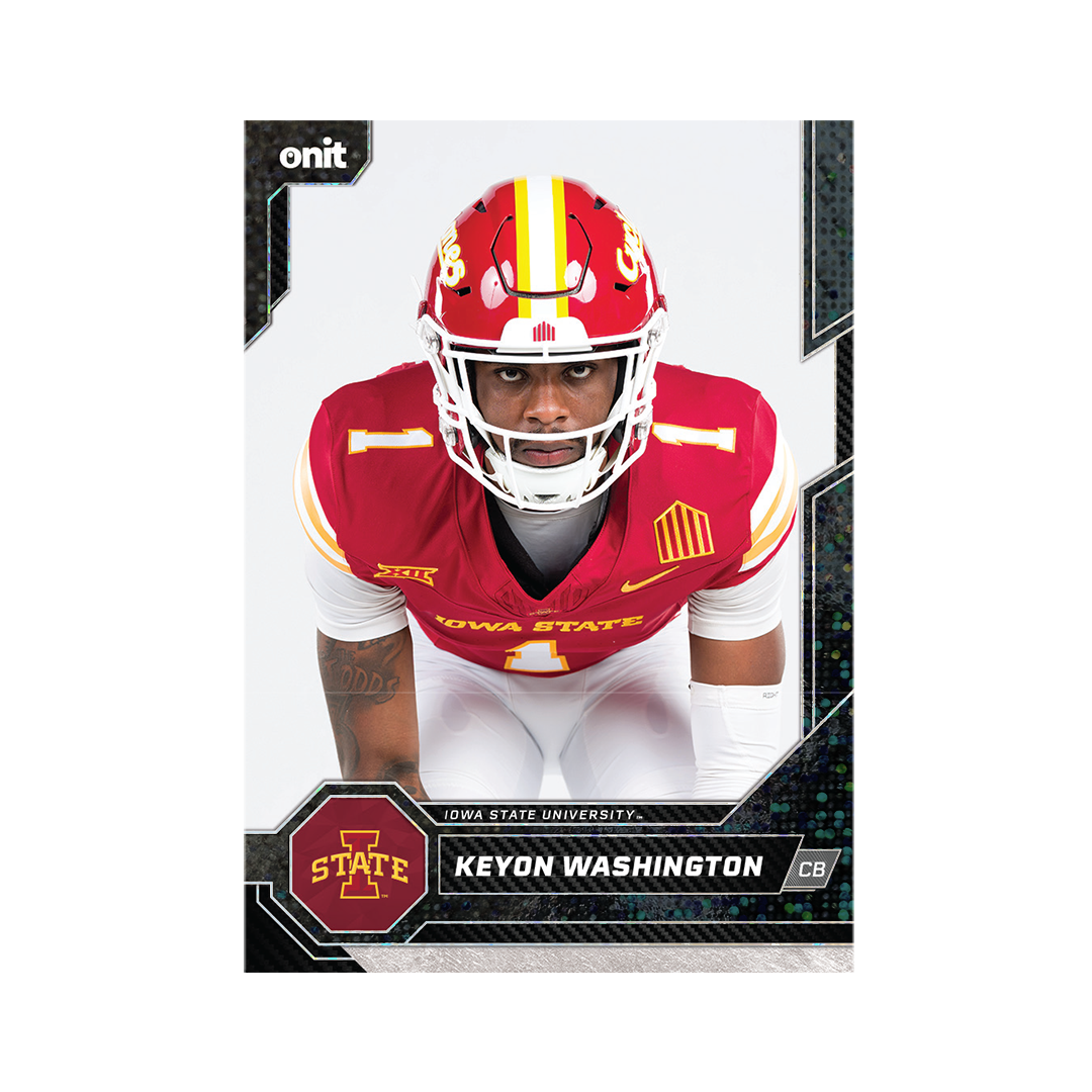 Iowa State University Football 2026 Team Trading Cards official card-design preview