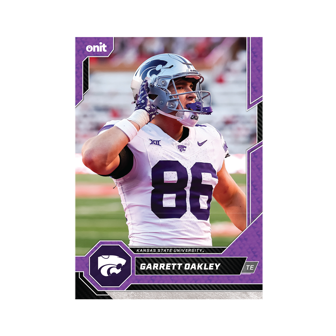 Kansas State University Football 2026 Team Trading Cards official card-design preview