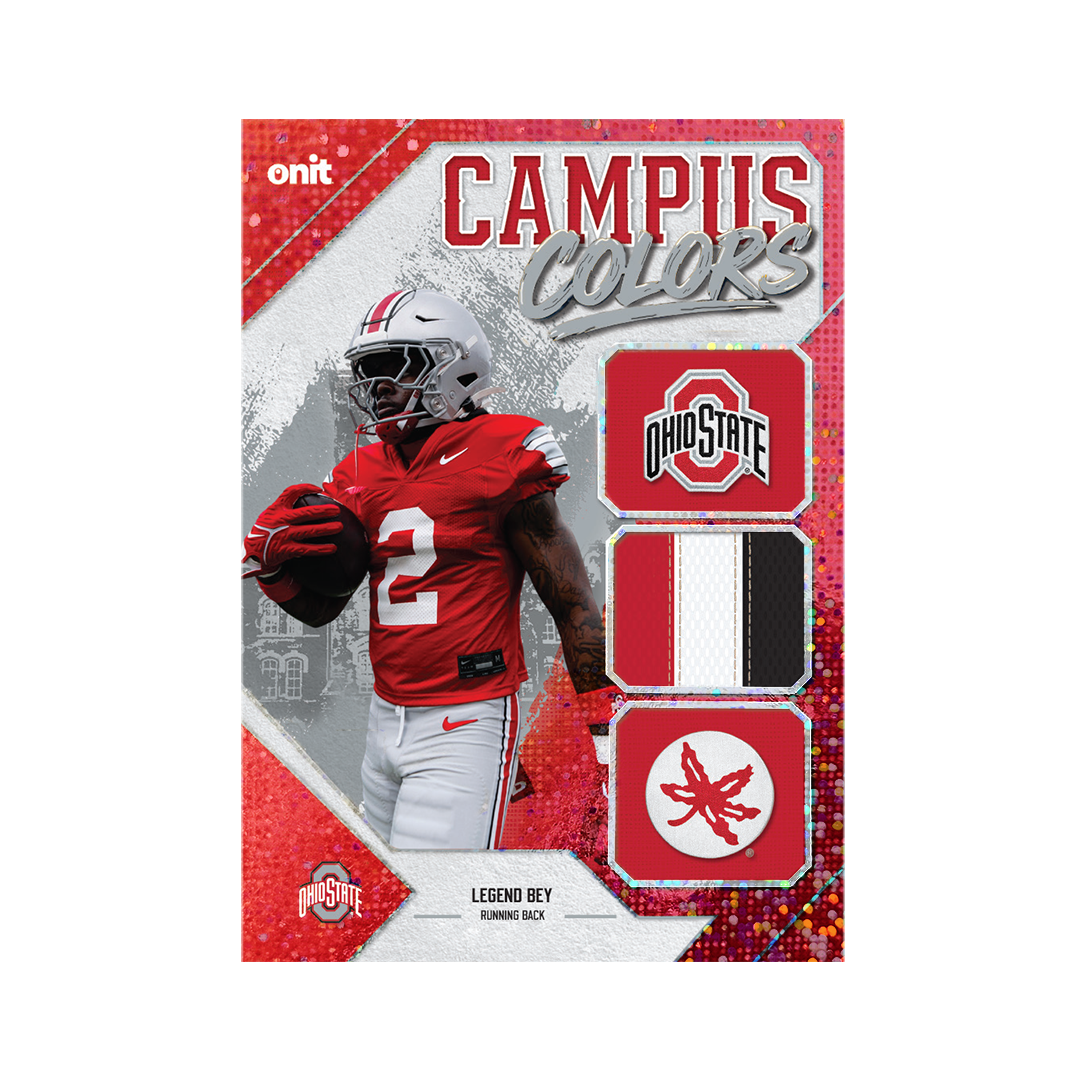 Ohio State University Football 2026 Team Trading Cards official card-design preview