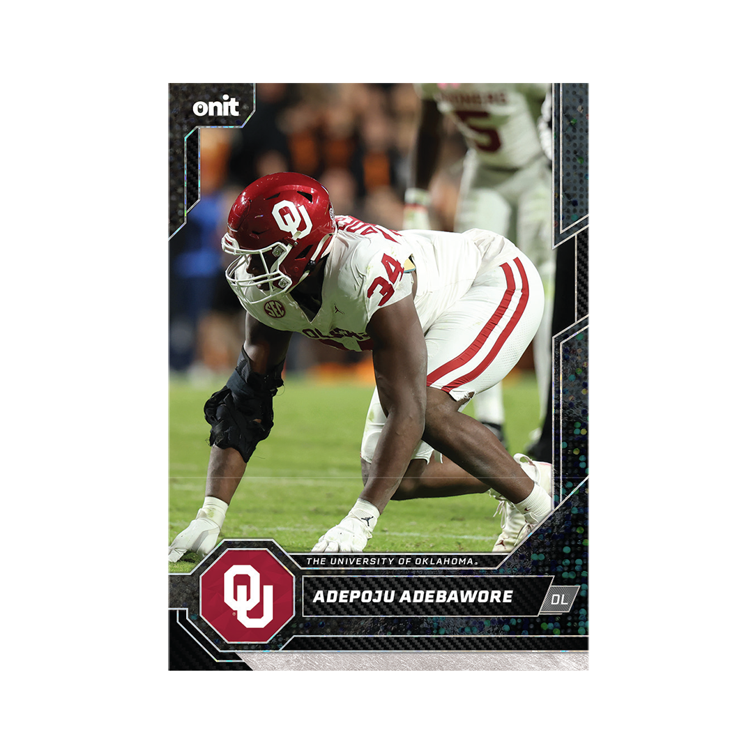 University of Oklahoma Football 2026 Team Trading Cards official card-design preview