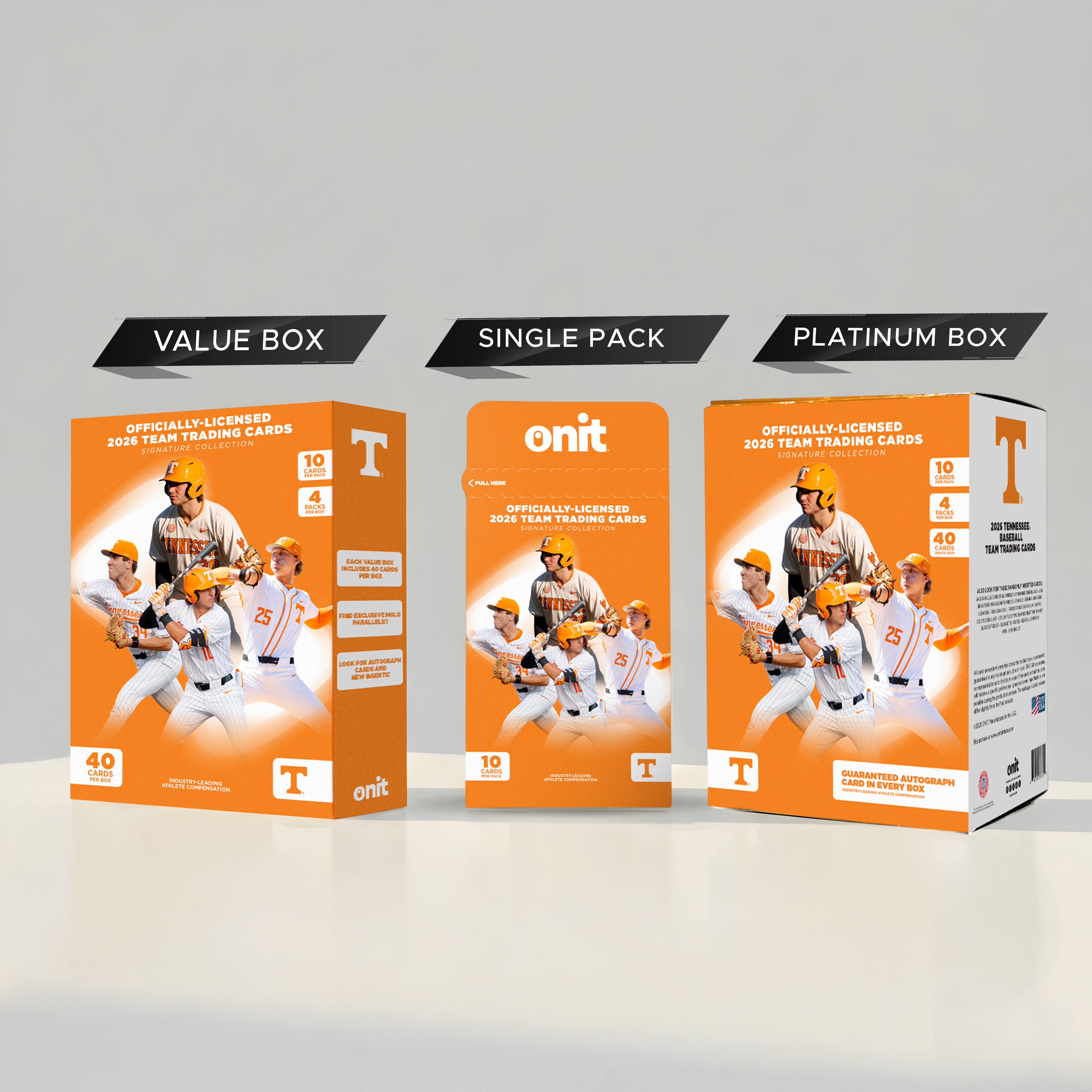 University of Tennessee Baseball 2026 Trading Cards official product preview