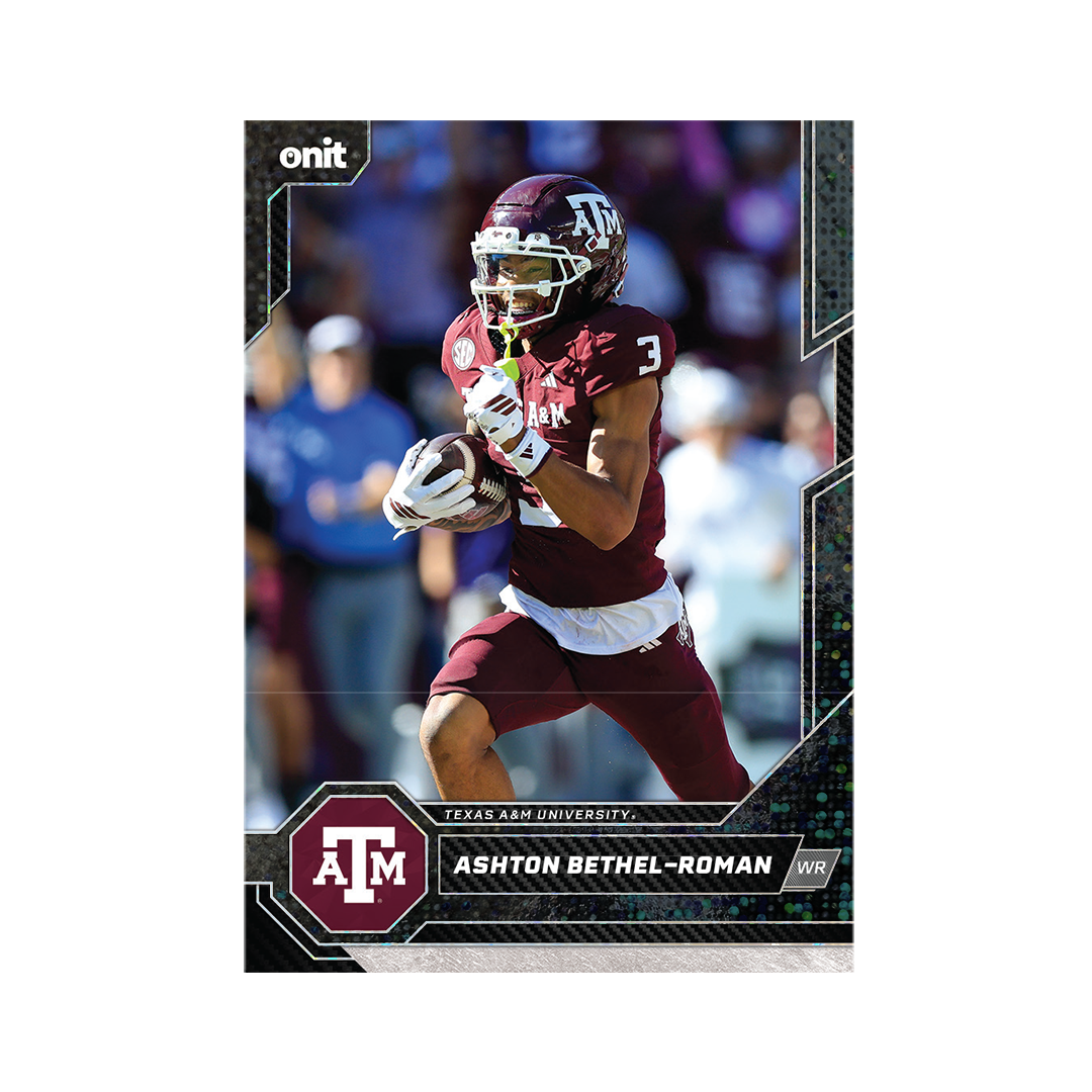 Texas A&M University Football 2026 Team Trading Cards official card-design preview