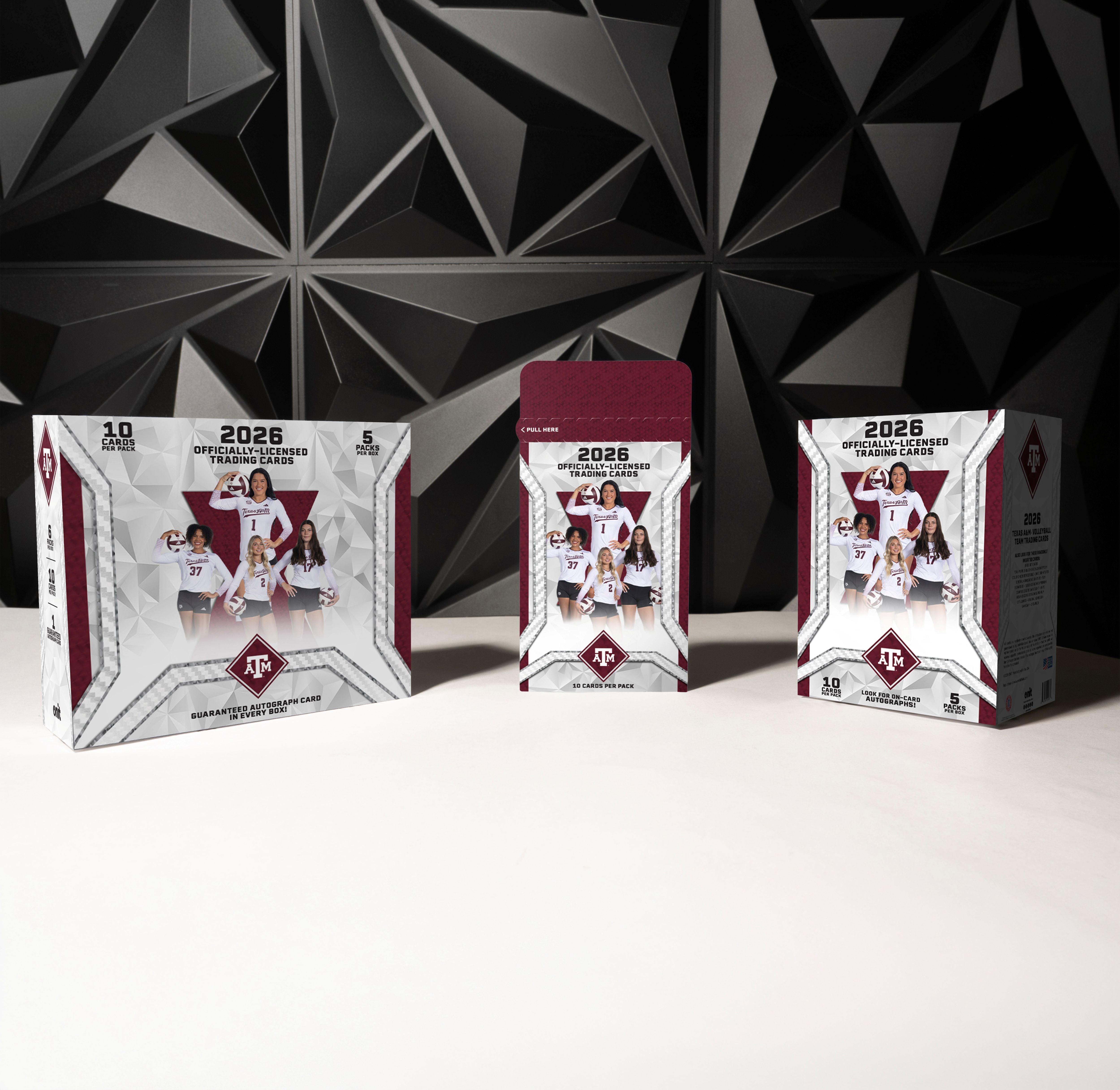 Texas A&M University Volleyball 2026 Team Trading Cards official product preview