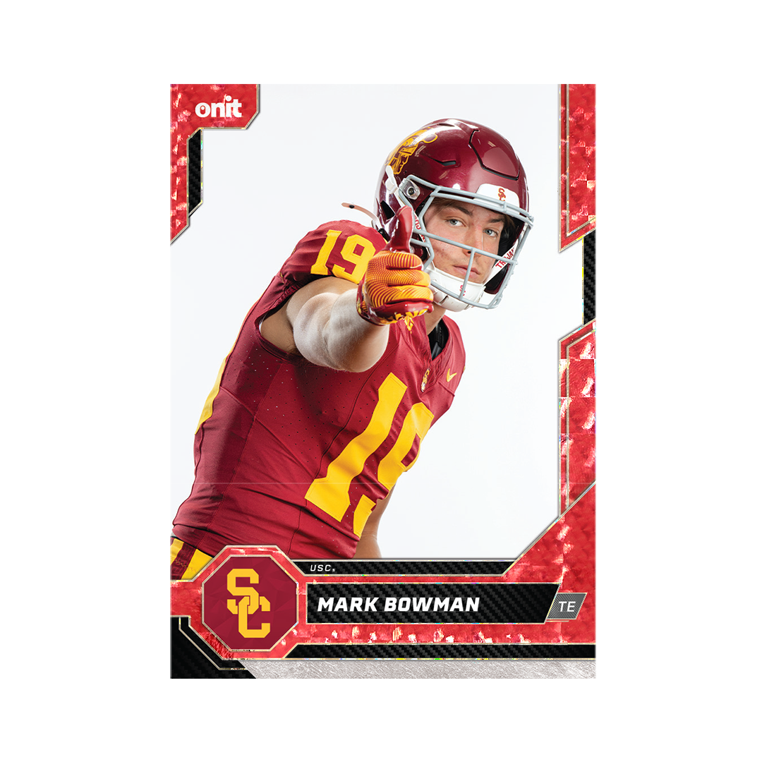 University of Southern California Football 2026 Team Trading Cards official card-design preview