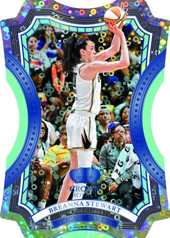 Breanna Stewart’s Reign Makers Blue die-cut manufacturer preview.