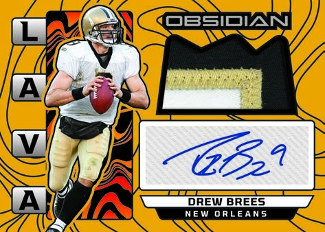 Drew Brees’ Lava Jersey Autographs Gold manufacturer preview.