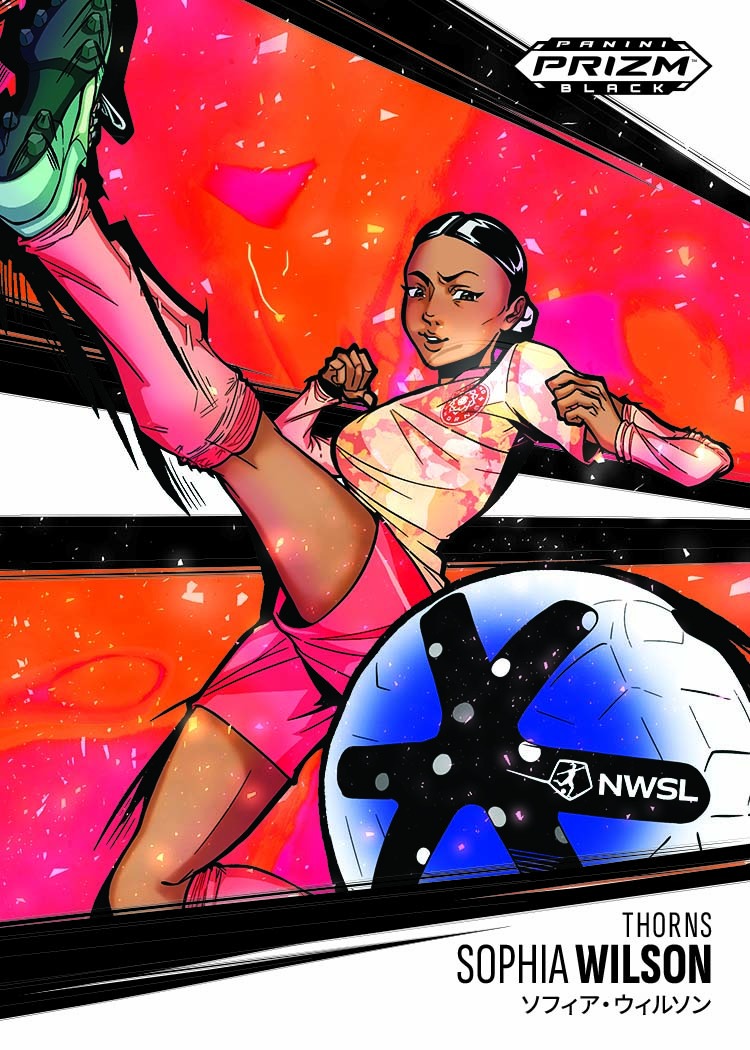 Sophia Wilson Manga preview for 2026 Prizm Black NWSL.