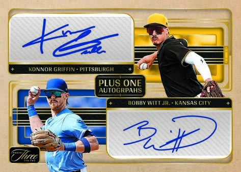 Konnor Griffin and Bobby Witt Jr. together on the Plus One Autographs preview.