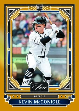 Kevin McGonigle’s Base Holo Gold preview with a large batting photograph.