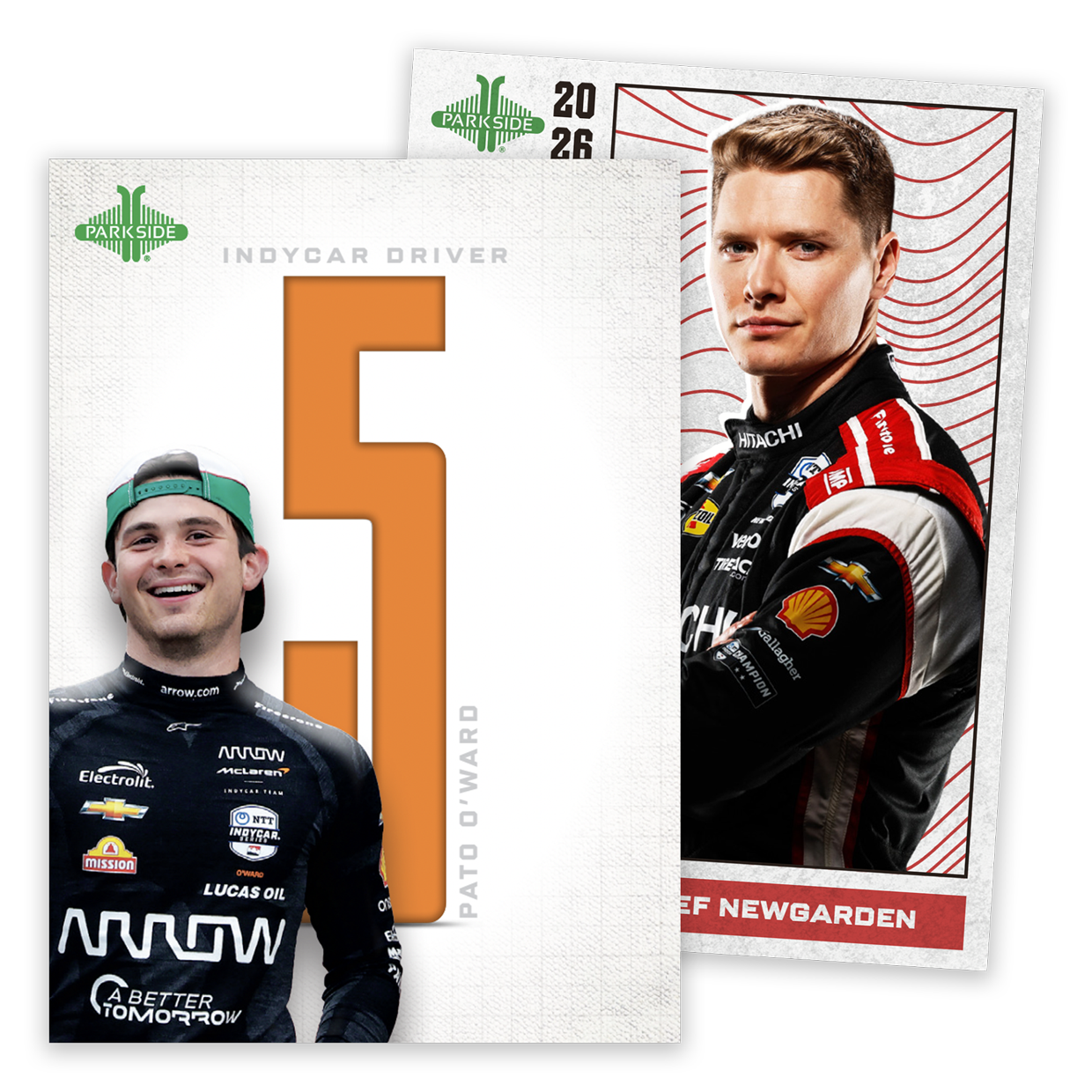 Parkside 2026 INDYCAR Vol. 1 preview featuring Pato O’Ward Numerics and Josef Newgarden Americana cards
