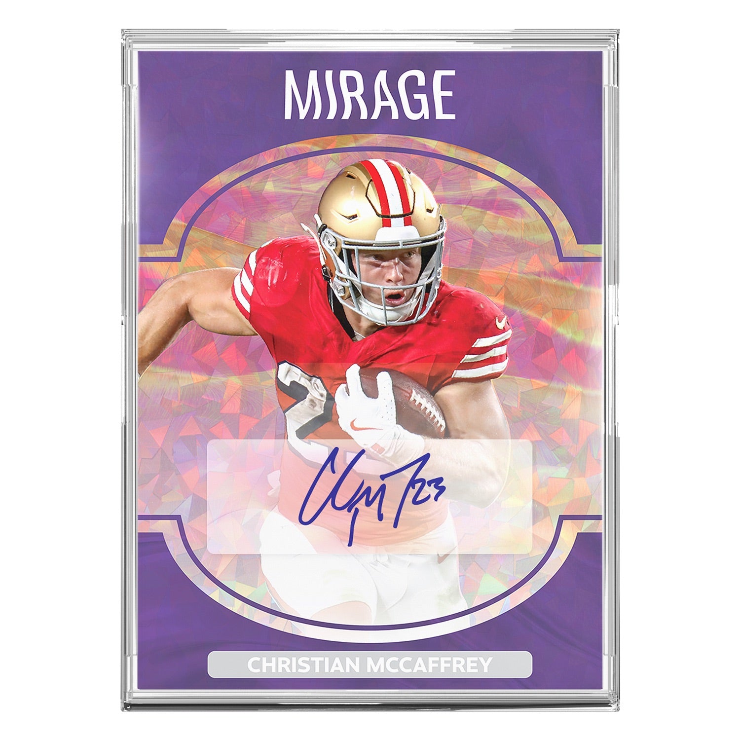 Pulse Aura Football Christian McCaffrey Mirage Purple manufacturer preview