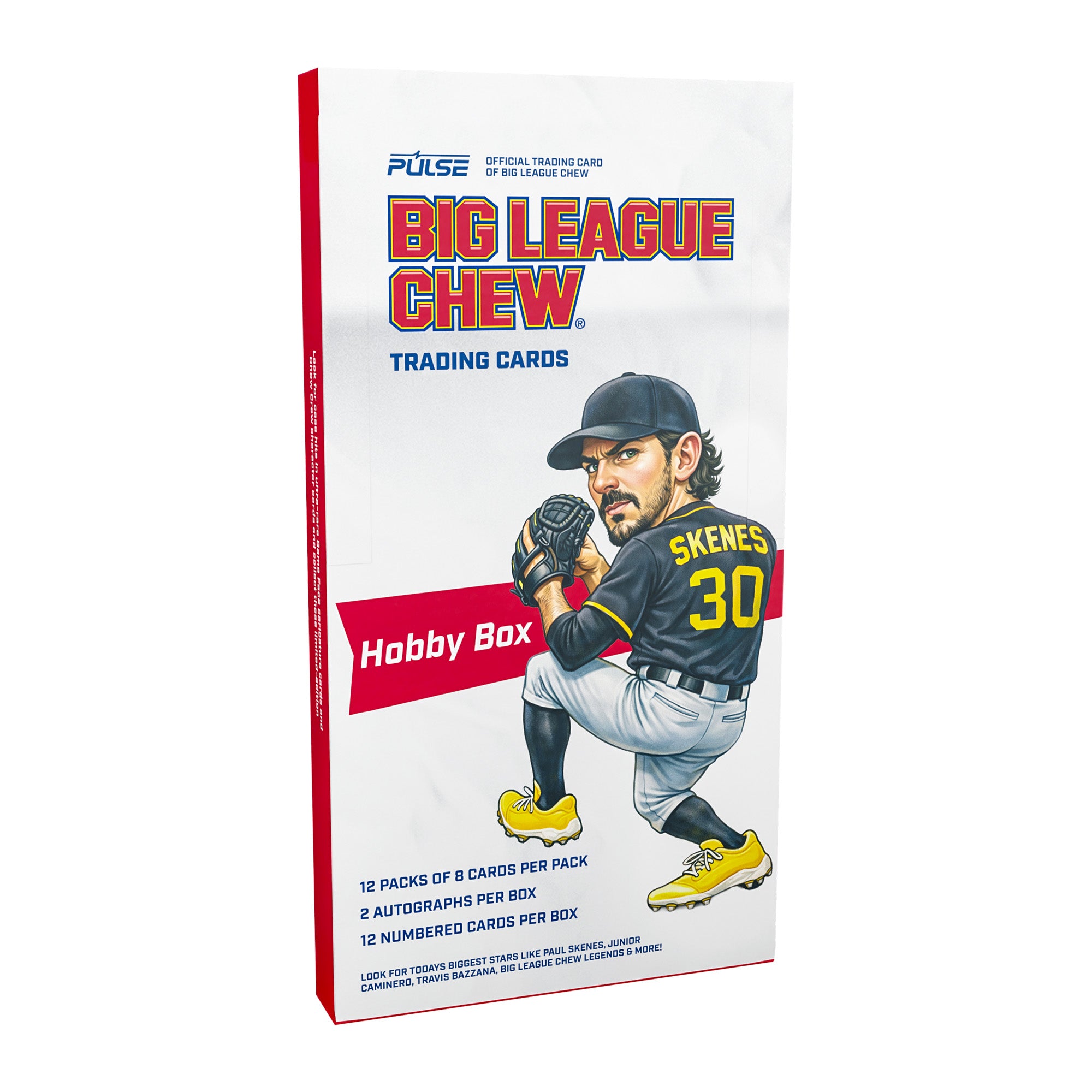 2026 Pulse x Big League Chew Baseball Hobby box with illustrated Paul Skenes