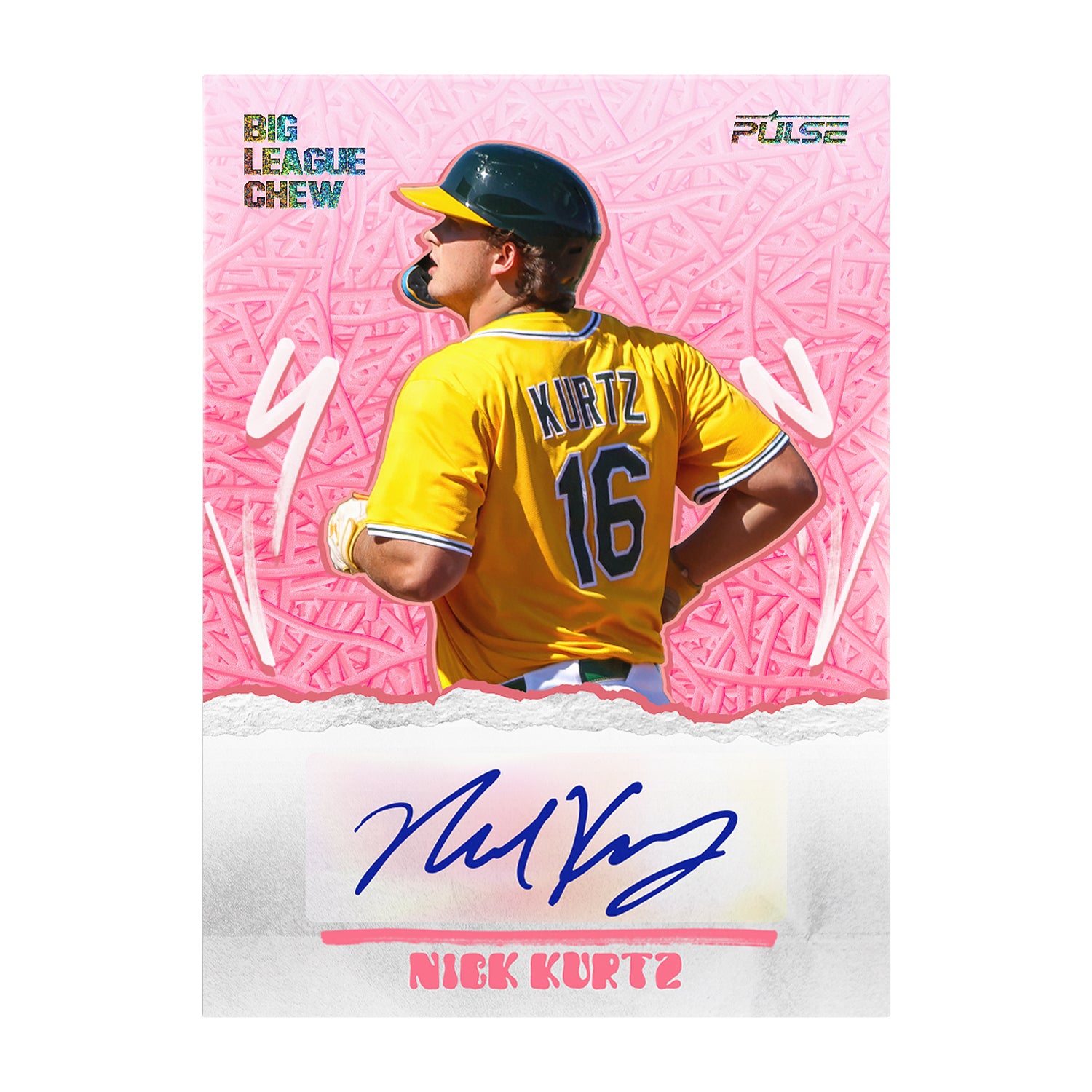 Pulse Big League Chew Nick Kurtz Shredded Signatures manufacturer preview