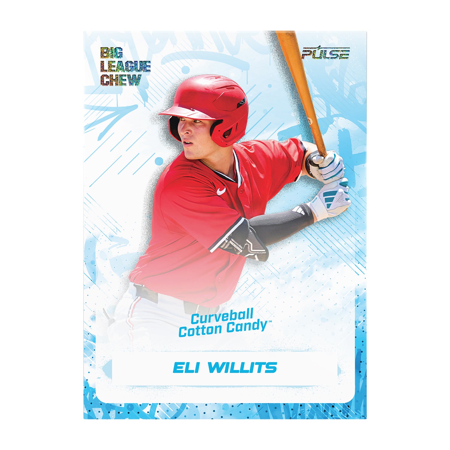 Pulse Big League Chew Eli Willits Curveball Cotton Candy insert preview