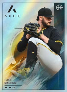 Unaltered manufacturer preview of Paul Skenes on a 2026 Pulse Meridian Apex card