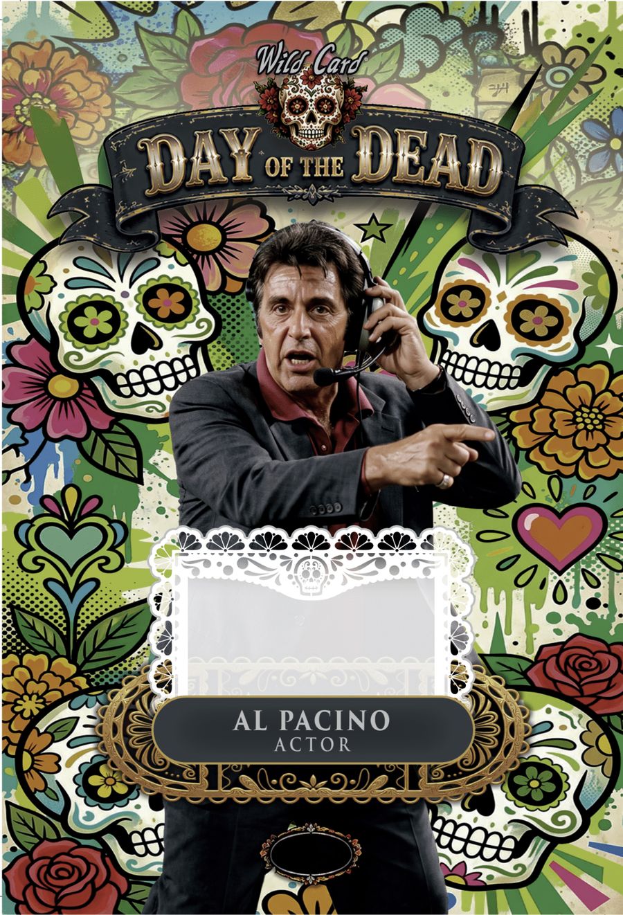 Wild Card Day of the Dead Mammoth Hobby Al Pacino autograph-design preview