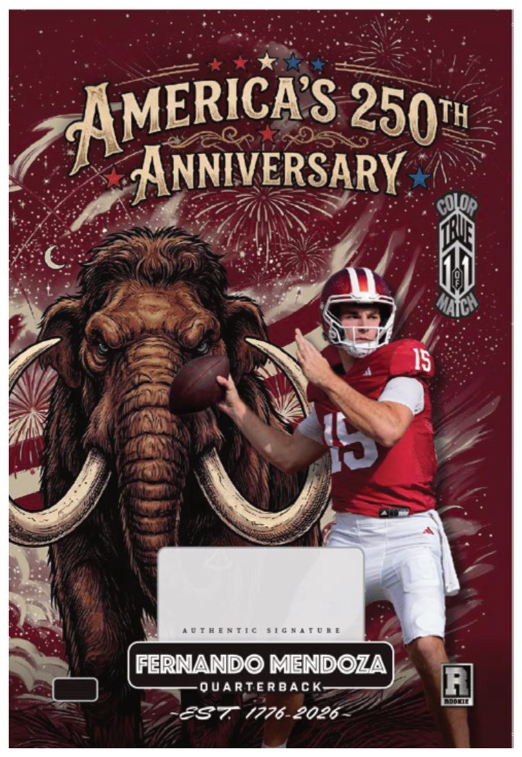 Wild Card Dino-Might Mammoth America 250 Fernando Mendoza preview