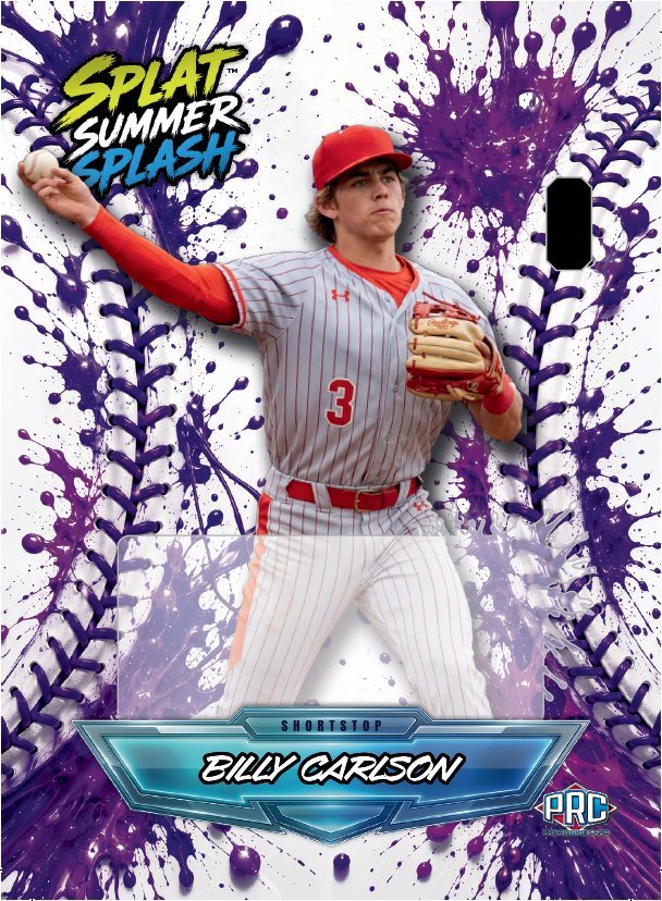 Wild Card Summer Splat Billy Carlson base autograph-design preview