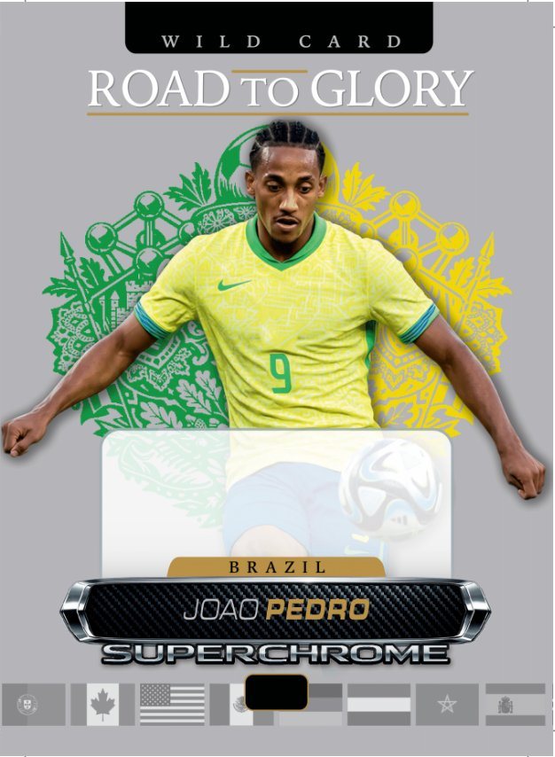 Wild Card Super Chrome Soccer Road to Glory João Pedro autograph-design preview