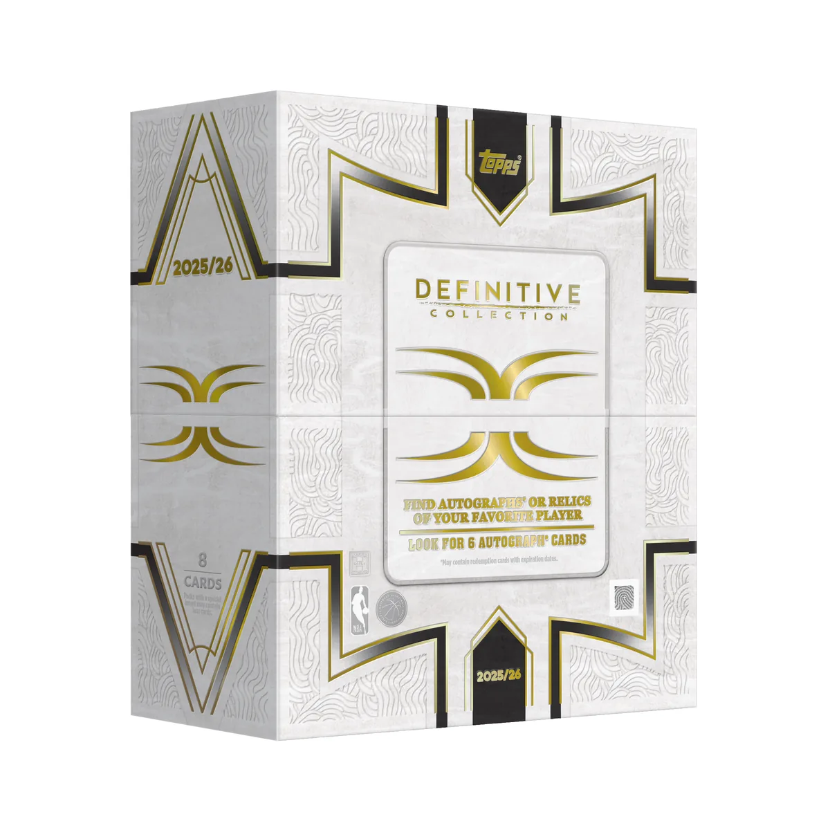 Official 2025-26 Topps Definitive Basketball Hobby box.