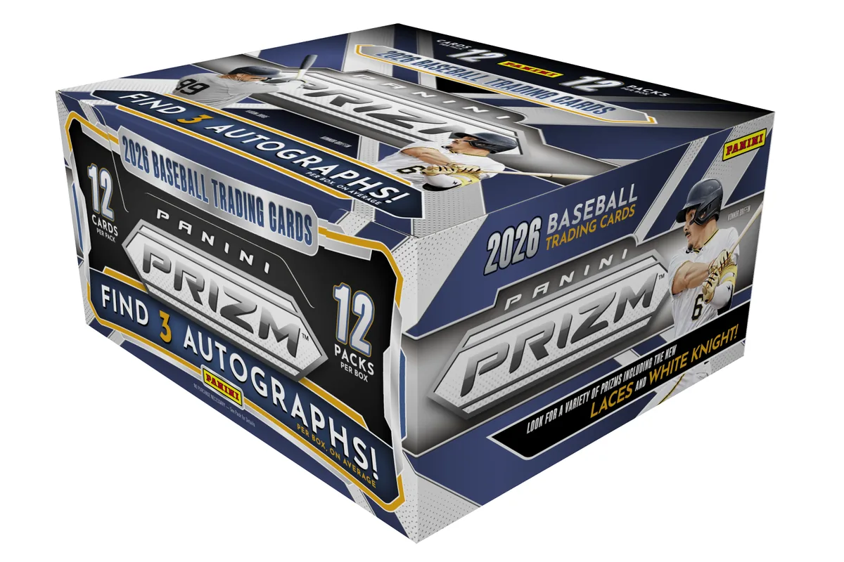 Official 2026 Panini Prizm Baseball Hobby box.